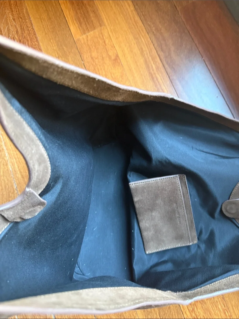Elegant Dark Brown Suede Tote Bag for Women